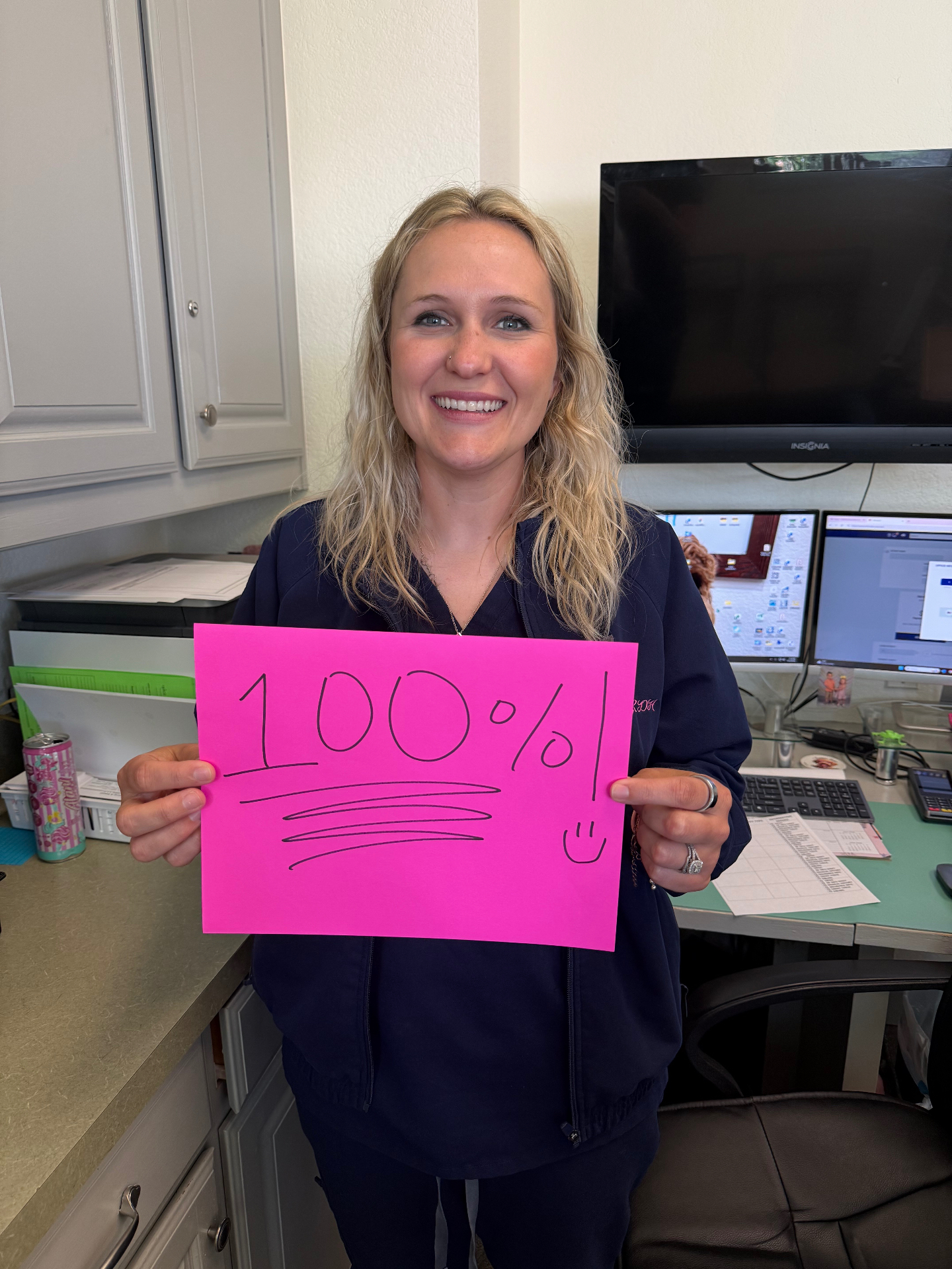 TC holding 100% conversion sign
