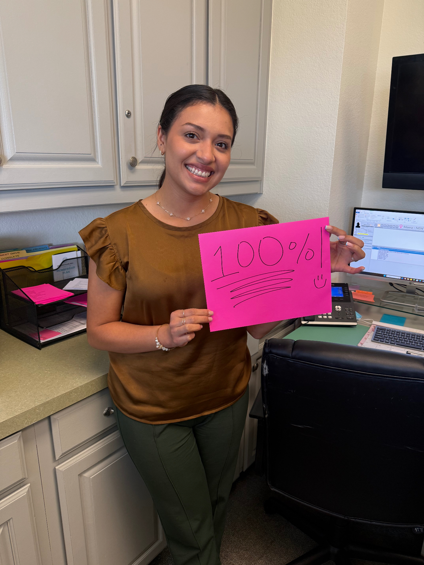 TC holding 100% conversion sign